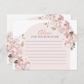 Roze Bloemen Meisje Baby In Bloom Advies voor Mam Informatiekaartje (Voorkant / Achterkant)
