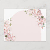 Roze Bloemen Meisje Baby In Bloom Advies voor Mam Informatiekaartje (Achterkant)