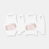 Roze Bloemen Meisje Baby in Bloom Favoriete Doos Bedankdoosjes (Uitgevouwen)