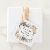 Roze  Bloemen Meisje Baby shower Bedankjes Labels (In situ)