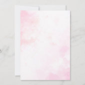 Roze Bloemen Meisje Tijd Capsule Nota Bericht Kaar Bedankkaart (Achterkant)