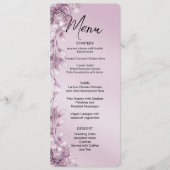 Roze Bloemen Menu (Voorkant)
