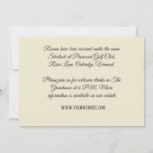 Roze Bloemen Met Blad Eenvoudige Rustieke Moderne  Bedankkaart (Achterkant)