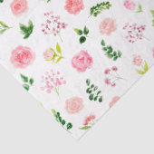 Roze bloemen met blad tissuepapier (Detail)