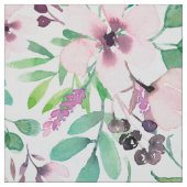 Roze bloemen met flap-patroon stof (Swatch)