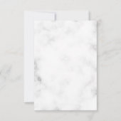 Roze bloemen met goud RSVP kaartje (Achterkant)