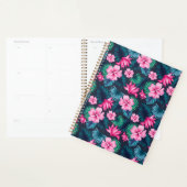 Roze bloemen met groene bladeren Partern-79066 Planner (Display)
