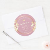 Roze Bloemen met Productverpakkingen Etiketten Blo (Envelop)