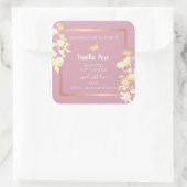 Roze Bloemen met Productverpakkingen Etiketten Blo (Tas)