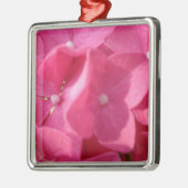 roze bloemen metalen ornament (Links)