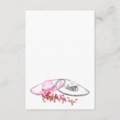 Roze Bloemen  Mexicaanse bruiloft Save the Date Informatiekaartje (Achterkant)