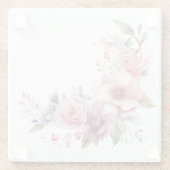 Roze Bloemen: "Mijn Keuken" Onderzetter (Achterkant)