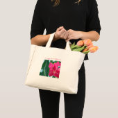 Roze Bloemen Mini Tote Tas (Voorkant (product))