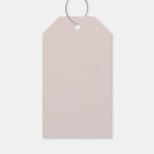 Roze Bloemen Modern Baby shower Cadeaulabel (Achterkant)