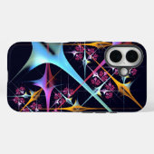 Roze Bloemen Moderne Abstracte Kunst Kleurenpatroo Case-Mate iPhone Case (Achterkant (horizontaal))