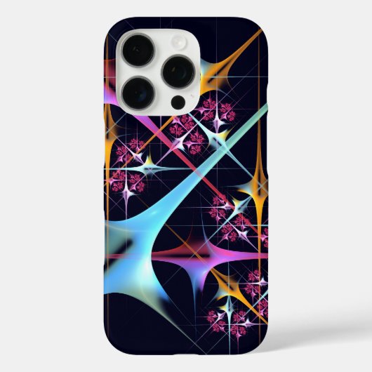 Roze Bloemen Moderne Abstracte Kunst Kleurenpatroo Case-Mate iPhone Case (Achterkant)