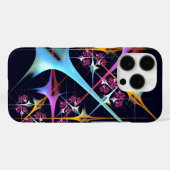 Roze Bloemen Moderne Abstracte Kunst Kleurenpatroo Case-Mate iPhone Case (Achterkant (horizontaal))