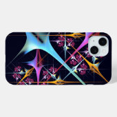 Roze Bloemen Moderne Abstracte Kunst Kleurenpatroo Case-Mate iPhone Case (Achterkant (horizontaal))