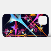 Roze Bloemen Moderne Abstracte Kunst Kleurenpatroo Case-Mate iPhone Case (Achterkant (horizontaal))