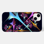 Roze Bloemen Moderne Abstracte Kunst Kleurenpatroo Case-Mate iPhone Case (Achterkant (horizontaal))