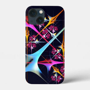 Roze Bloemen Moderne Abstracte Kunst Kleurenpatroo Case-Mate iPhone Case