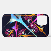 Roze Bloemen Moderne Abstracte Kunst Kleurenpatroo Case-Mate iPhone Case (Achterkant (horizontaal))