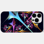 Roze Bloemen Moderne Abstracte Kunst Kleurenpatroo Case-Mate iPhone Case (Achterkant (horizontaal))