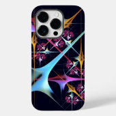 Roze Bloemen Moderne Abstracte Kunst Kleurenpatroo Case-Mate iPhone Case (Achterkant)