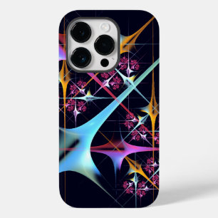Roze Bloemen Moderne Abstracte Kunst Kleurenpatroo Case-Mate iPhone 14 Pro Hoesje