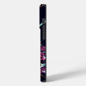 Roze Bloemen Moderne Abstracte Kunst Kleurenpatroo Case-Mate iPhone Case (Achterkant / Links)