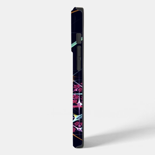 Roze Bloemen Moderne Abstracte Kunst Kleurenpatroo Case-Mate iPhone Case (Achterkant / Links)