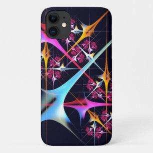 Roze Bloemen Moderne Abstracte Kunst Kleurenpatroo Case-Mate iPhone Case