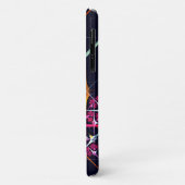 Roze Bloemen Moderne Abstracte Kunst Kleurenpatroo Case-Mate iPhone Case (Achterkant/links)