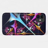 Roze Bloemen Moderne Abstracte Kunst Kleurenpatroo Case-Mate iPhone Case (Achterkant (horizontaal))