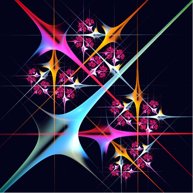 Roze Bloemen Moderne Abstracte Kunst Kleurenpatroo Staand Fotobeeldje (Voorkant)