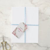 Roze Bloemen Moederdag Brunch Party Cadeaulabel (Met Touw)