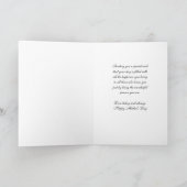 Roze Bloemen Moederdag Schoonmoeder Kaart (Binnen)