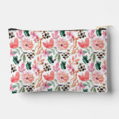 Roze Bloemen Monogram Etui (Achterkant)