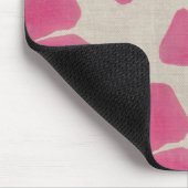 Roze bloemen Mousepad Muismat (Hoek)