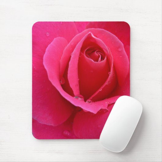Roze bloemen Mousepad Red Rose Decor Gifts Muismat (Met muis)