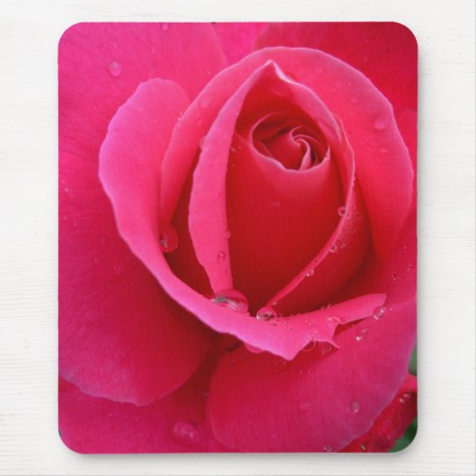 Roze bloemen Mousepad Red Rose Decor Gifts Muismat (Voorkant)