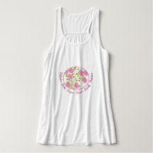 Roze Bloemen mouwloos