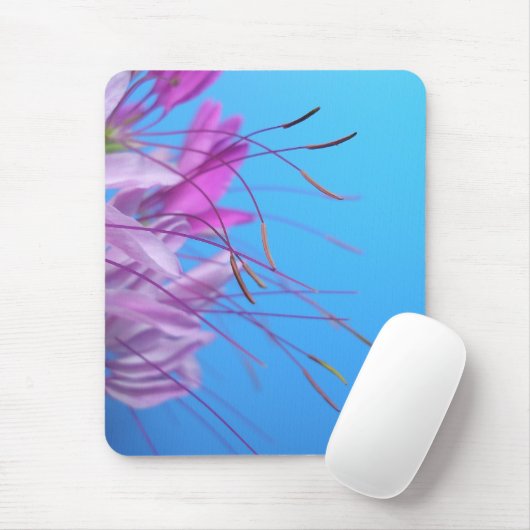 Roze bloemen muismat (Met muis)