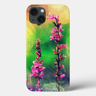Roze bloemen N bijenlampjes iPad draagtas iPhone 13 Hoesje