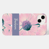 Roze bloemen naam Modern Case-Mate iPhone Case (Achterkant (horizontaal))