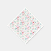 Roze bloemen Napkins Servet (Hoek)