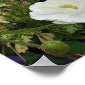 Roze bloemen Natuur Cottage Garden Poster (Hoek)