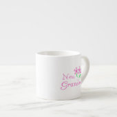 Roze Bloemen Nieuwe Oma Gifts Espresso Kop (Voorkant rechts)