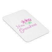 Roze Bloemen Nieuwe Oma Gifts Magneet (Rechterzijde)