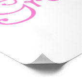 Roze Bloemen Nieuwe Oma Gifts Poster (Hoek)